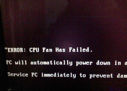 电脑开机显示英文“ERROR：cpu fan has failed”解决办法